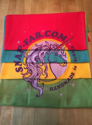Snap Fab Unicorn Logo Dish Towel