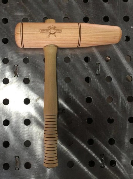 natural large shrinking stretching mallet