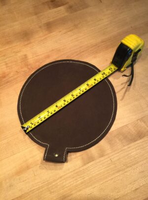 10″ Diameter Leather Shot Bag