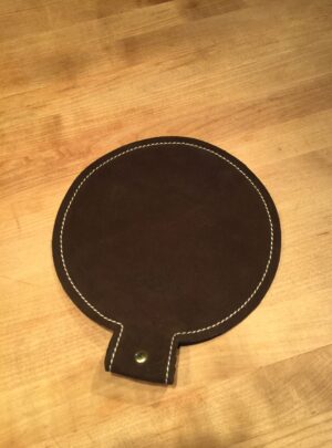 8″ Diameter Leather Shot Bag