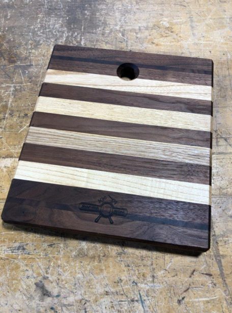 cutting board maple walnut