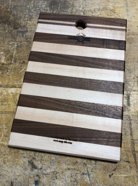 cutting board maple walnut